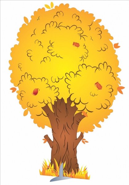 Осеннее дерево для детей