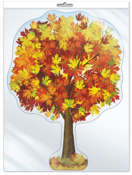 Плакат вырубной "клен зимний"