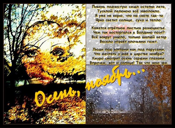 Стихи про ноябрь