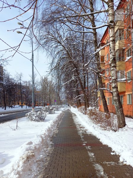 Весна снег