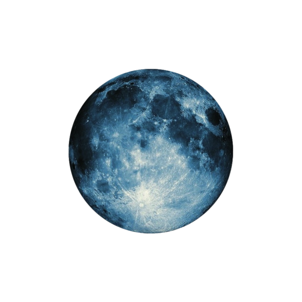 Луна на прозрачном фоне для фотошопа