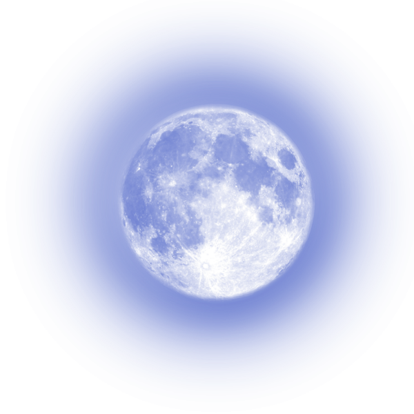 Луна на прозрачном фоне