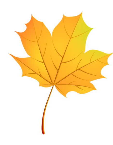 Листики осенние кленовые