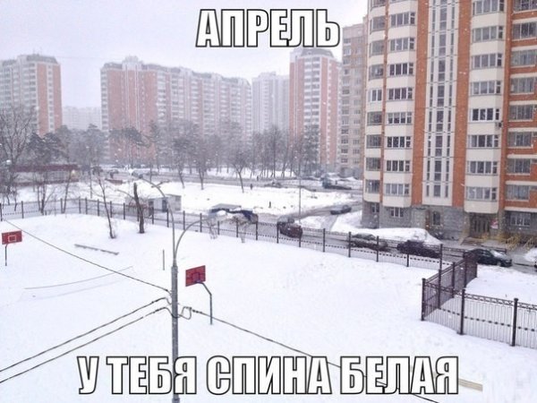 Зима в апреле приколы