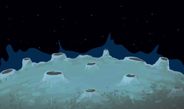 Поверхность Луны вектор