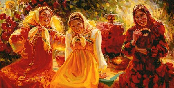 Картина "посиделки"