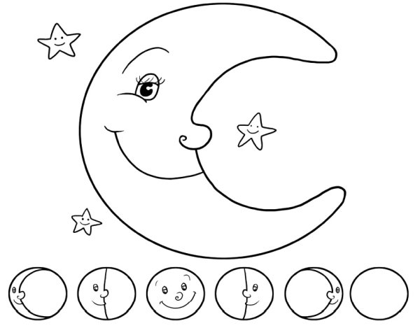 Луна для дошкольников