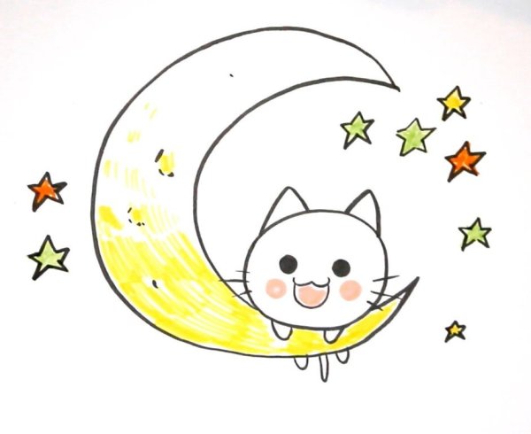 Рисунки месяца для срисовки