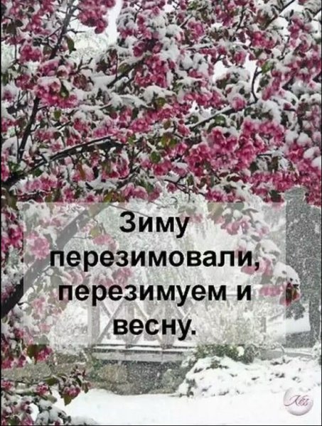 Зиму перезимовали и весну Перезимуем