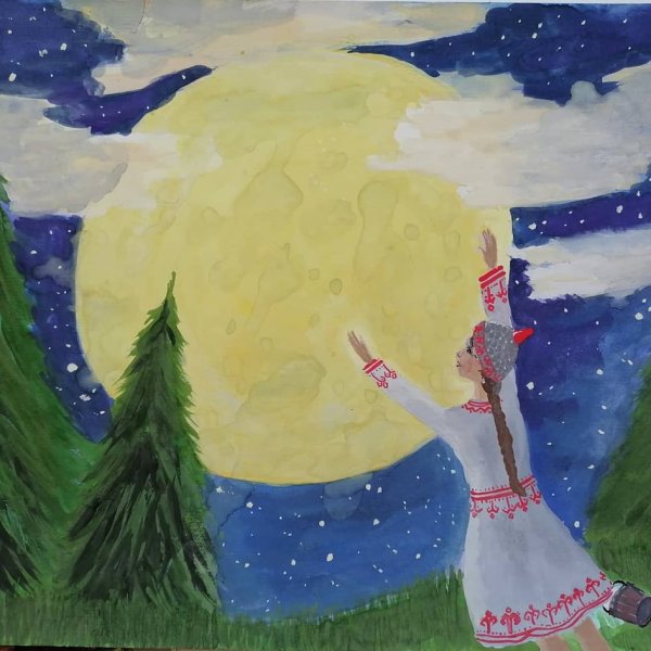 Девушка на Луне Чувашская сказка