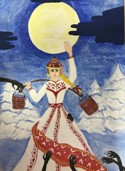 Девушка на Луне Чувашская сказка