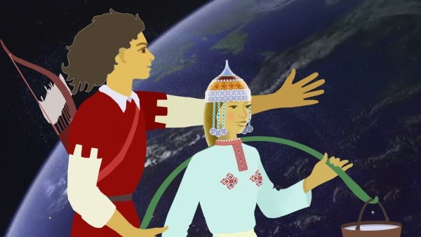 Девушка на Луне Чувашская сказка