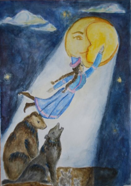 Бурятская сказка девочка Луна