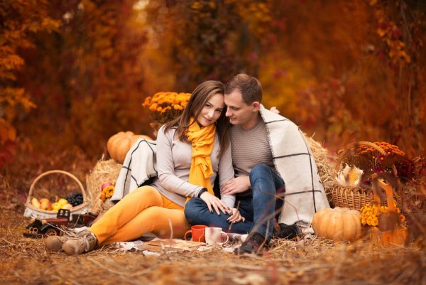 Осенняя фотосессия лав стори