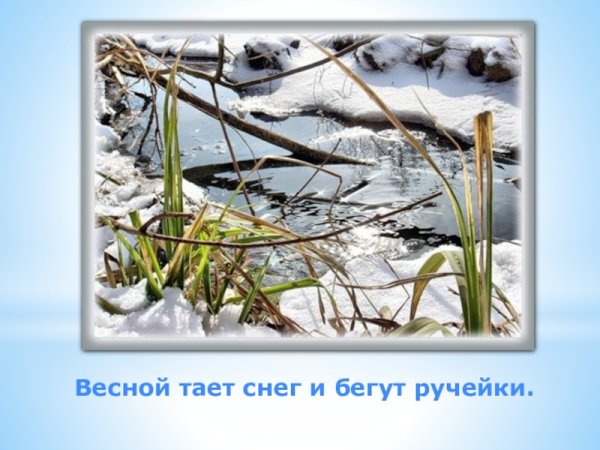 Весна тает снег дети