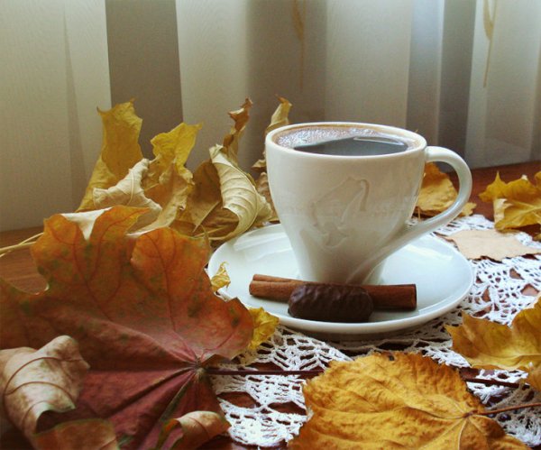 Осеннее утро и кофе
