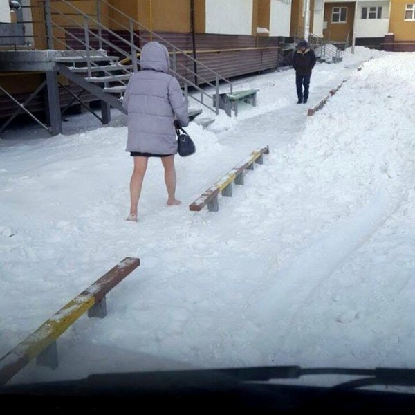 Смешное про снегопад