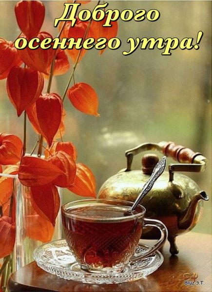 Хорошего осеннего утра и дня