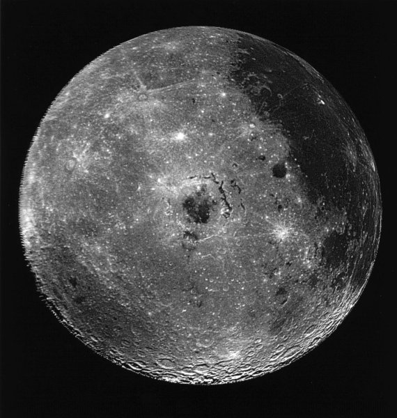 Обратная сторона Луны снимок НАСА