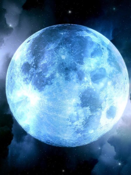 Полнолуние голубая Луна