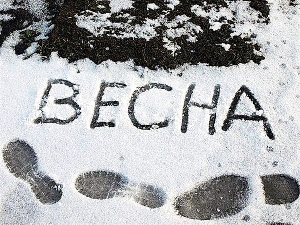 С первым весенним снегом