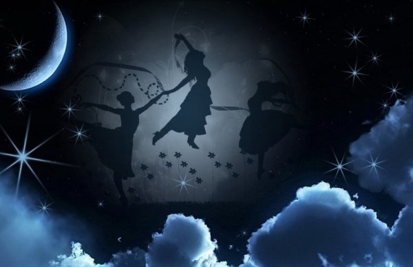 Спокойной ночи звездное небо с надписями