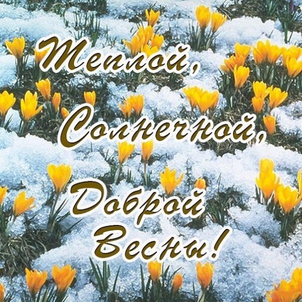 Доброго снежного ве еннего утра