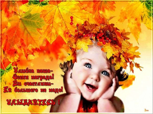 Осеннее утро с улыбкой