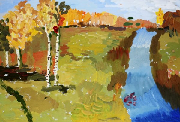 Рисунки гуашью