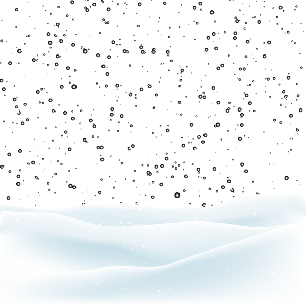 Снегопад на белом фоне