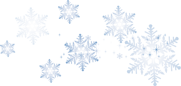 Снежинки на прозрачном фоне