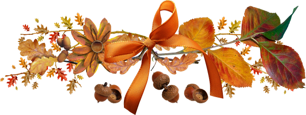 Осенний клипарт на прозрачном фоне