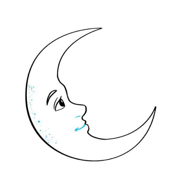 Луна для срисовки