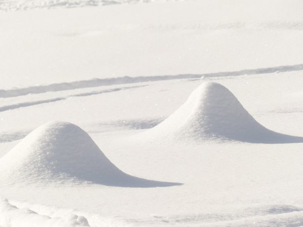 Ребенок в сугробе