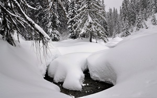 Зима снег