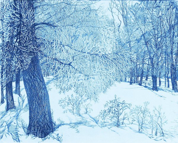 Зимние грезы рисунок