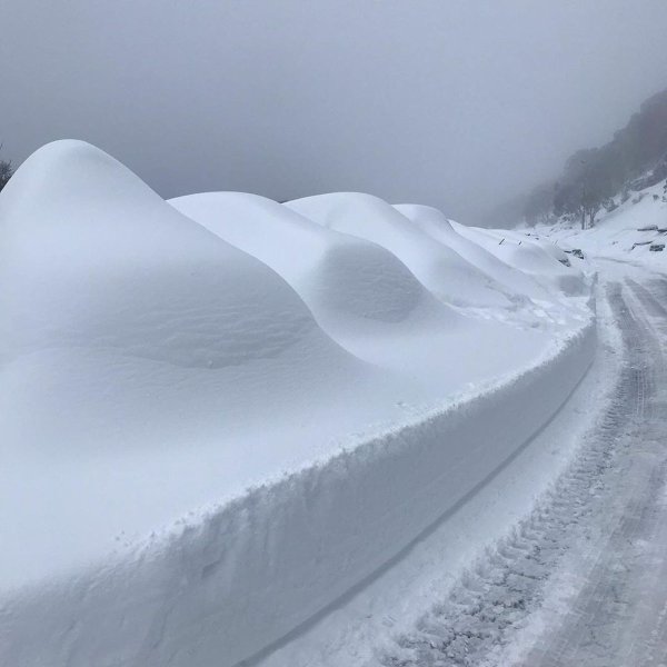 Много снега