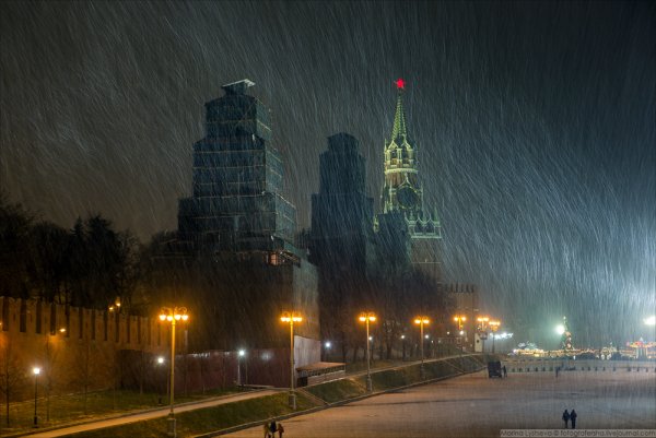Снегопад в Москве