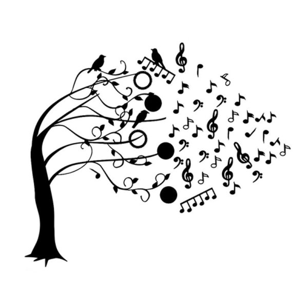 Музыкальное дерево нотами