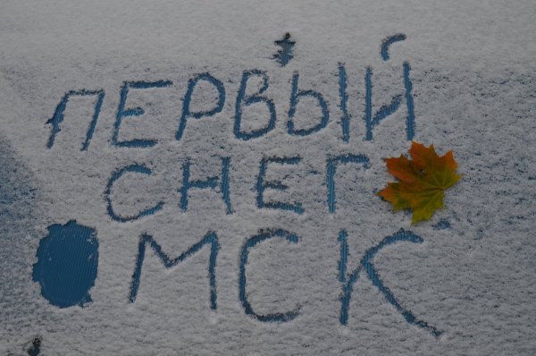 Первый снег рисунок