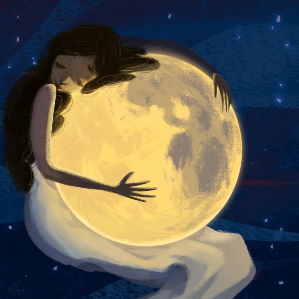 Луна иллюстрация