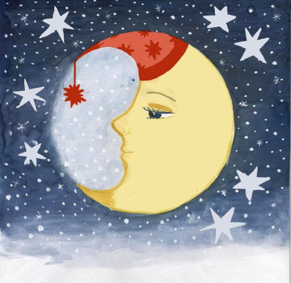 Месяц рисунок для детей