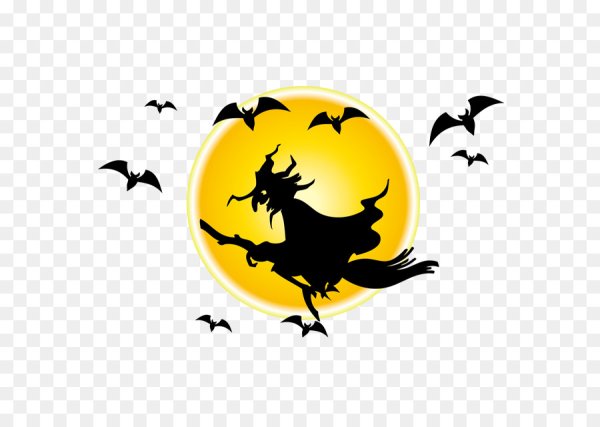 Луна для Хэллоуина на прозрачном фоне