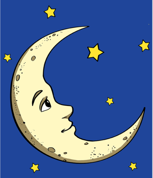 Полумесяц с лицом