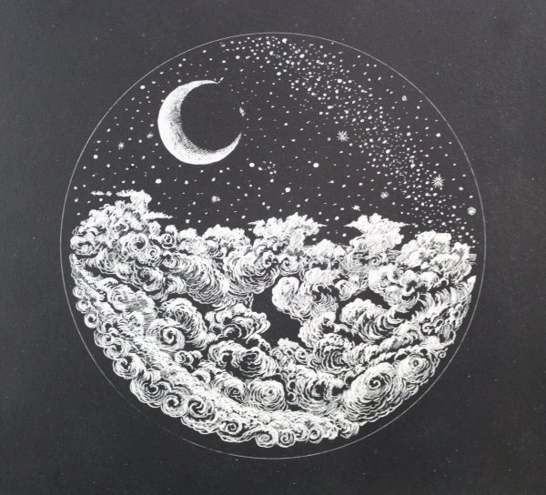 Луна рисовать