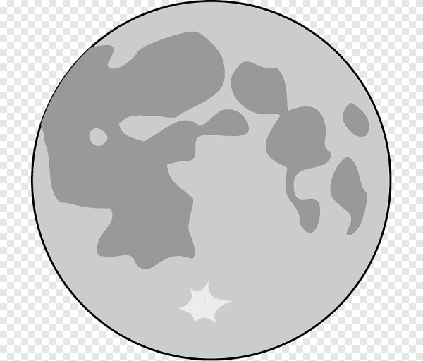 Луна рисунок