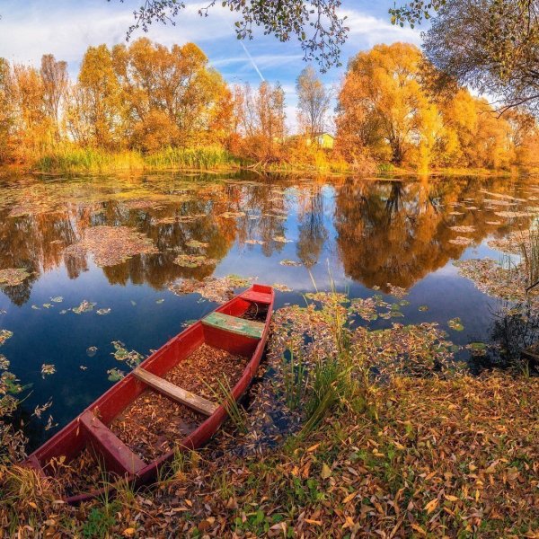 Озеро Селигер осенью