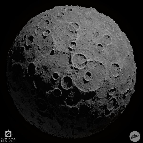 Планета с кратерами