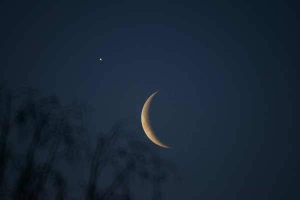 Луна и Венера