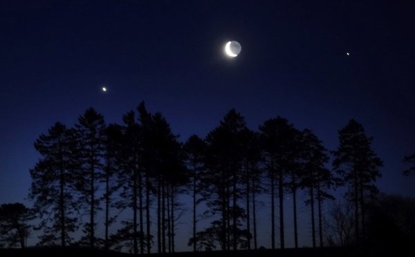 Звезда возле Луны